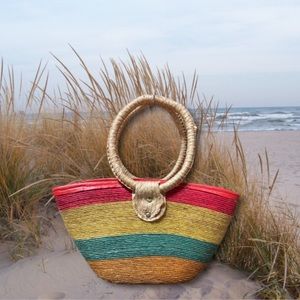 Handmade Woven Mexican Palm Bag